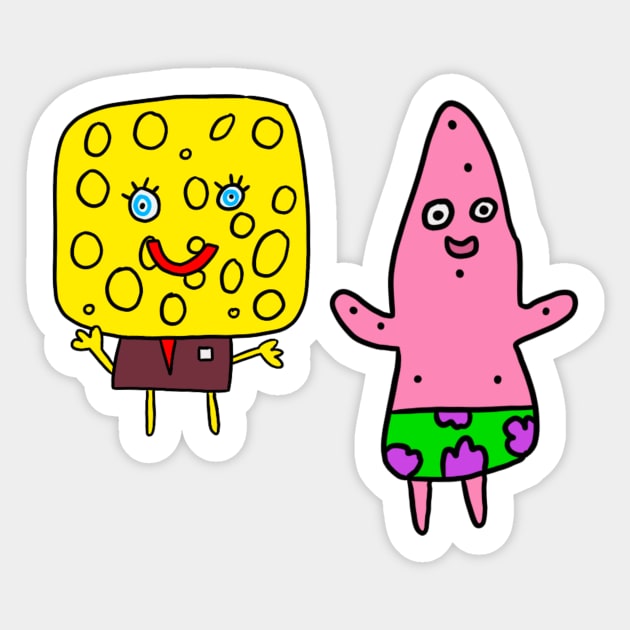 Sponjbob by MH Sticker by cmxcrunch